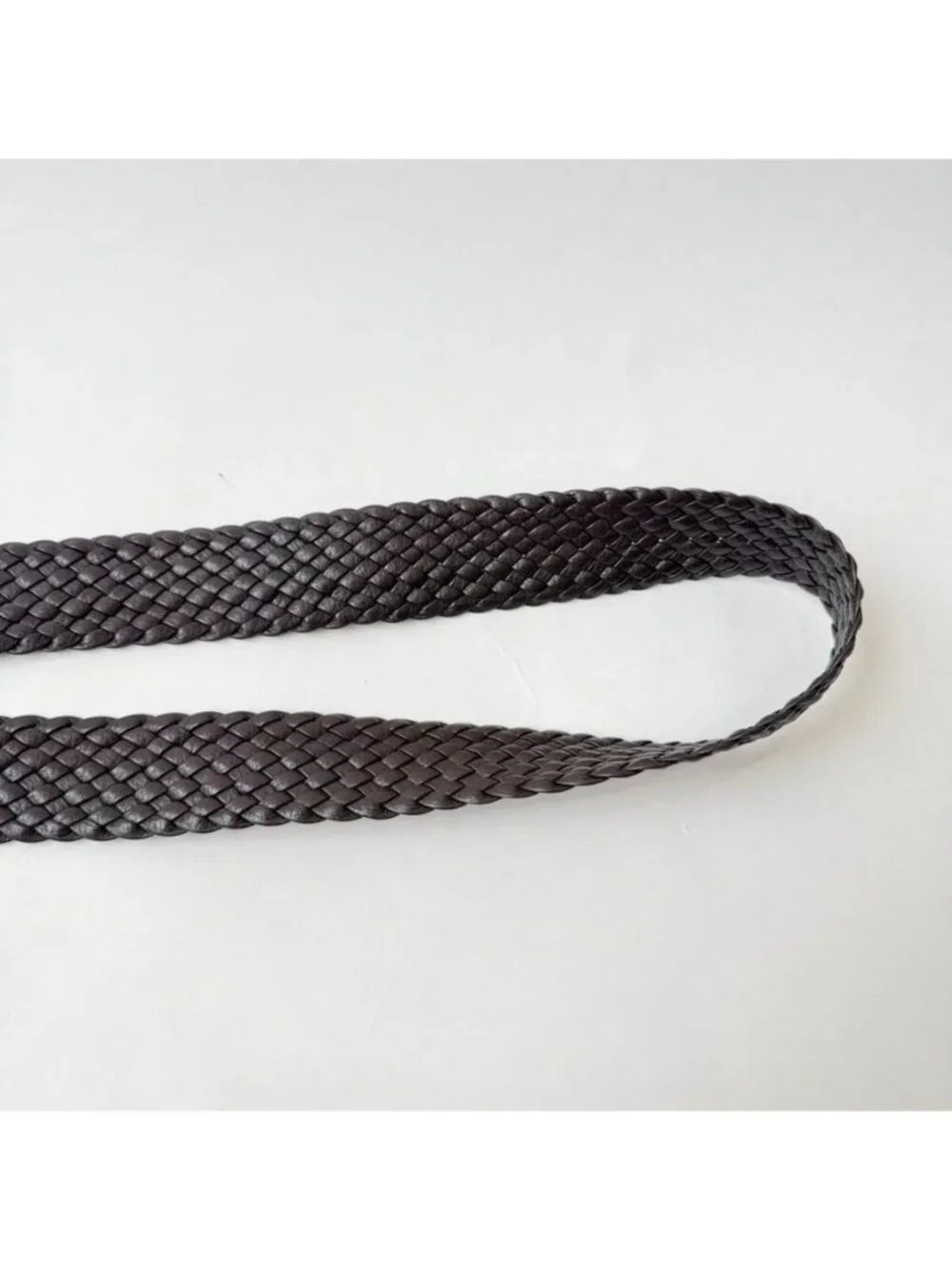 Brighton Braided Leather Belt Brown Silver Scroll Buckle Women's Size 40